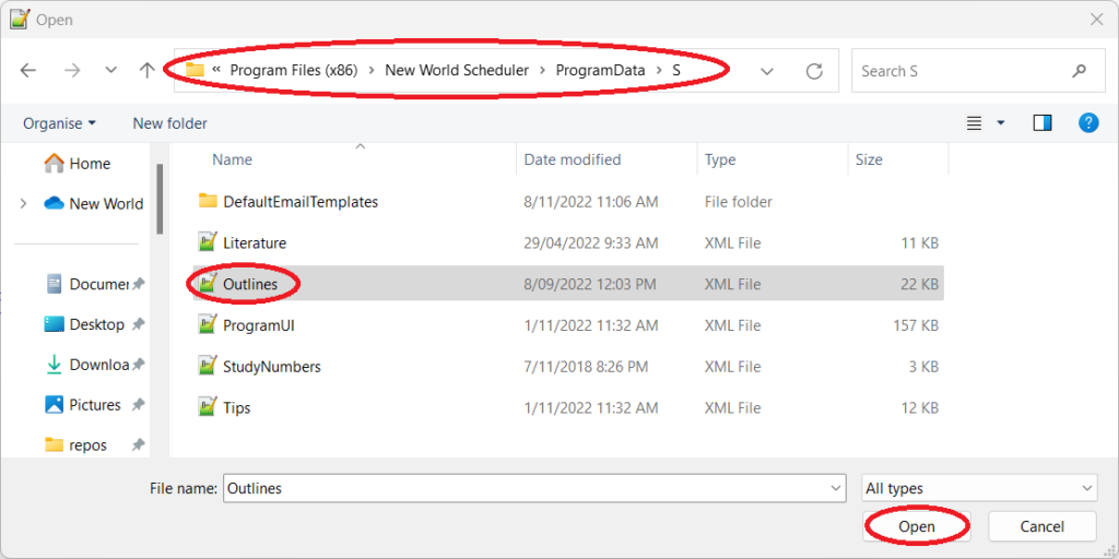 New World Schedule NW Scheduler Improve Translation Public Talk Outlines