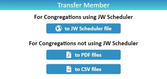 New World Scheduler Member Transfer
