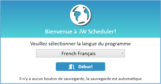 New World Scheduler Welcome French