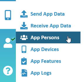 NW Scheduler NW Publisher app App Persons Menu