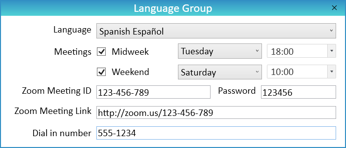 New World Scheduler Language Group Information