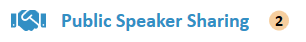 New World Scheduler Public Speaker Sharing Requests Count