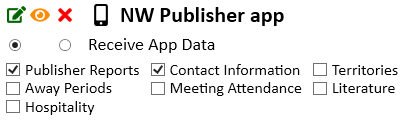 JW Scheduler Schedule Congregation Sharing User Access Receive App Data Example