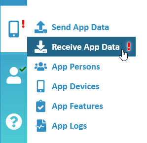 NW Scheduler NW Publisher app Receive App Data Menu