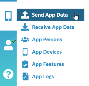 NW Scheduler NW Publisher app Send App Data Menu