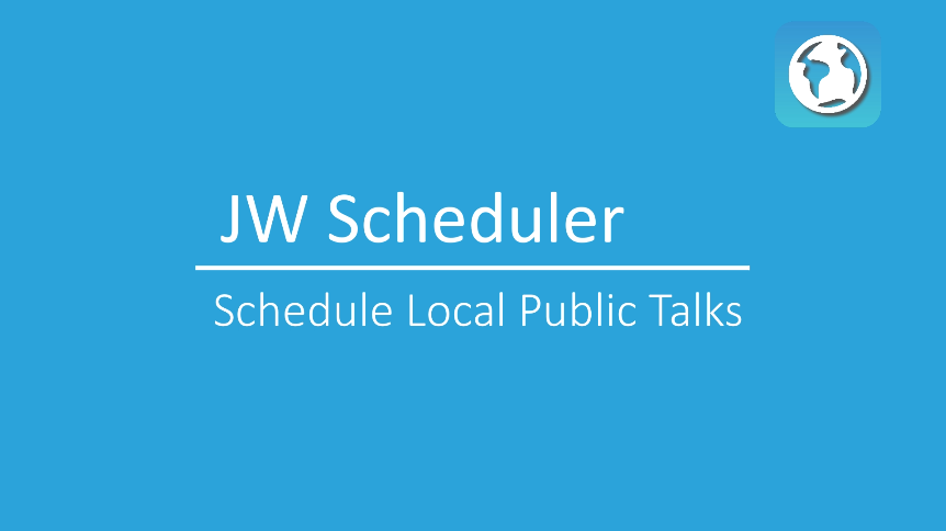 New World Scheduler Video Tutorials Schedule Public Talks Local