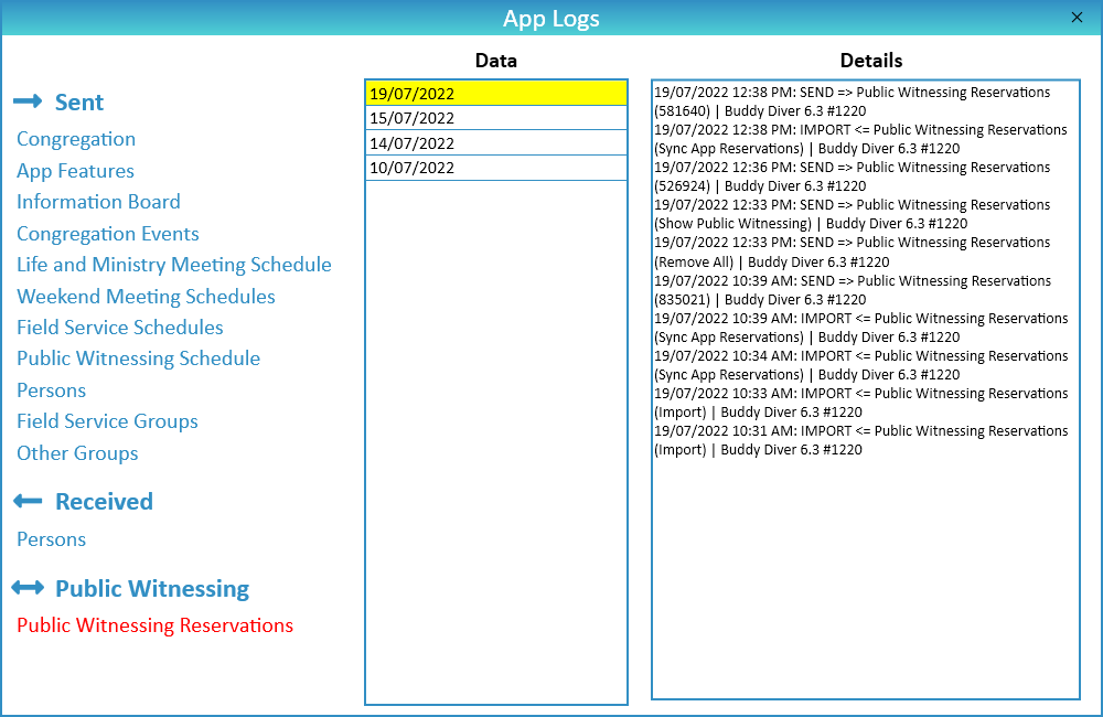 NW Publisher app iOS & Android App Logs