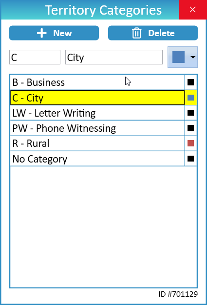 NW Scheduler Territories Territory Categories New World Scheduler