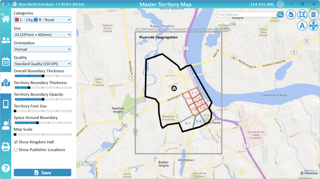 NW Scheduler Territories Master Territory Map New World Scheduler